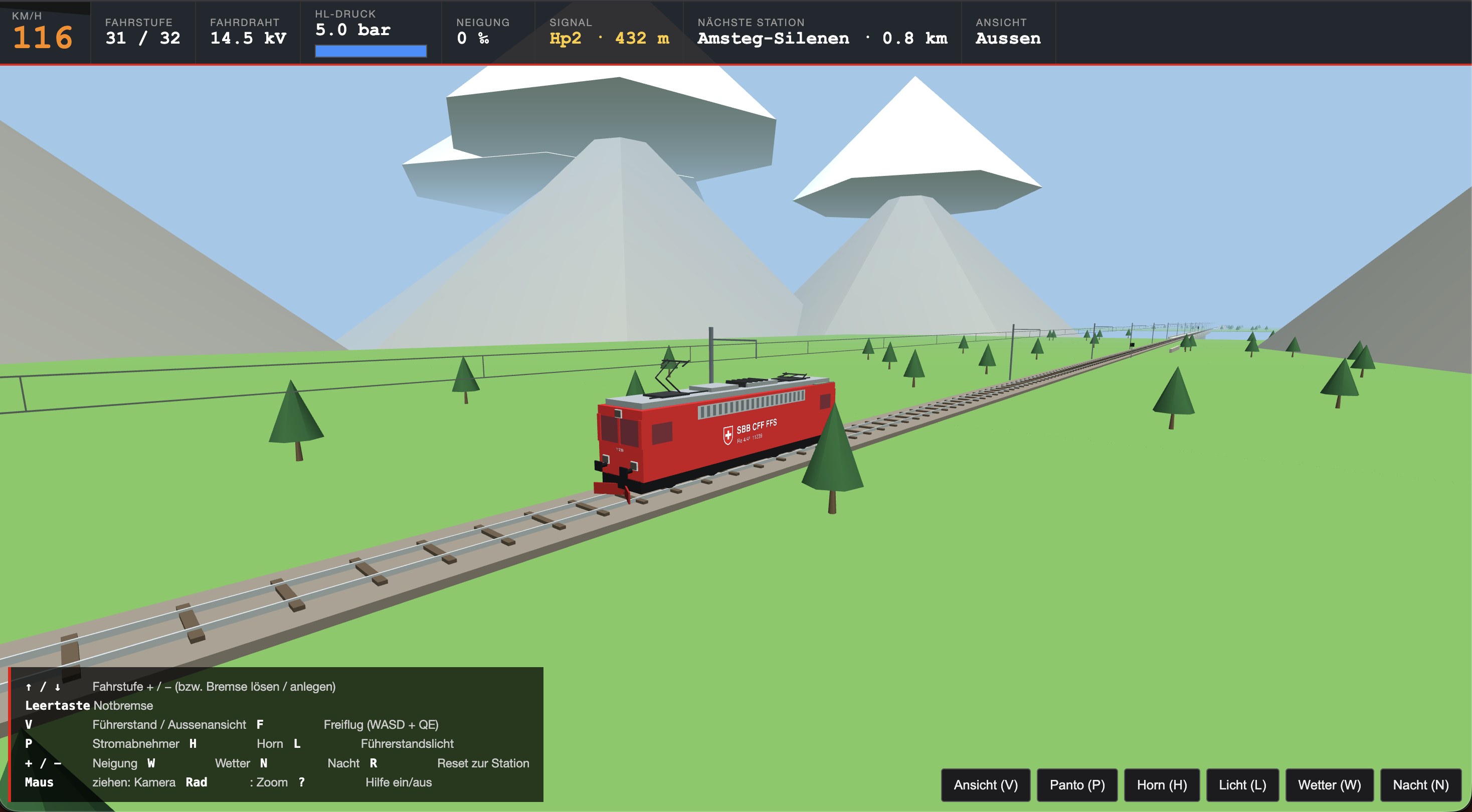 Claude Fable 5 One-Shot Train Simulator